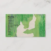 Painted and Torn Business Card