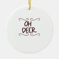Alastor Oh Deer Creative Art Design Ceramic Ornament