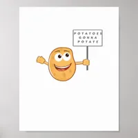 Potatoes Gonna Potate (Vegetable Potato Pun) Class Poster