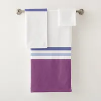 Modern Minimalist New Season Stripes  Bath Towel Set