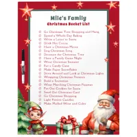 Christmas Family To Do List Planner  Dry Erase Board