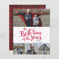 Budget Best Time of The Year Photo Holiday Card