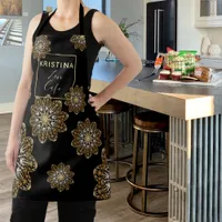 Golden Mandala Elegance Chef’s  Apron