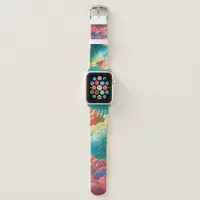 Cotton Candy Clouds Monogram Apple Watch Band