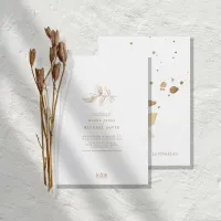 Golden Autumn Splash Wedding ID655 Invitation