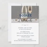 Minimalist Annual Company New Year's Soiree Party Invitation