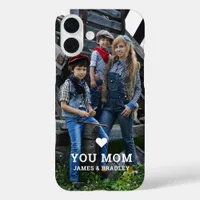 Cute Heart Love You Mom | Mother’s Day Photo iPhone 16 Plus Case