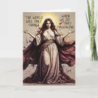 Vintage Art Mary Magdalene Quote  Card
