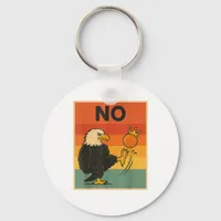 Funny No Kings In America Men Women Keychain