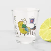 Capricorn star sign Sea Goat zodiac star Shot Glass