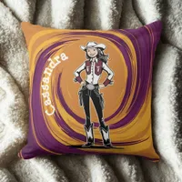 Cowgirl Throw Pillow