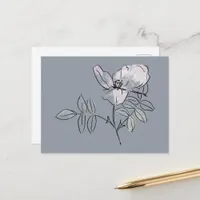 Pretty Flower Doodle  Postcard