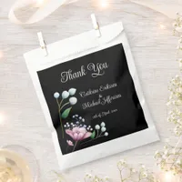 Elegant Floral Wedding Soft Botanical Romance Favor Bag