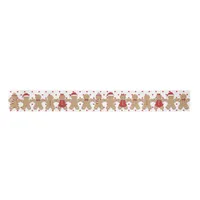 Ginger Friends Christmas Gingerbread Men + Women Satin Ribbon