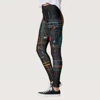 Aztec Zodiac Abstract Mix Leggings