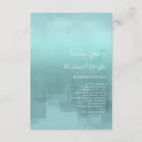 Watercolor Reflections Details Teal ID774 Enclosure Card