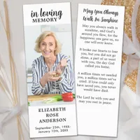 Celebration Of Life Custom Photo Modern Memorial Bookmarks