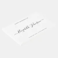 Simple Memorial Funeral Guest Book