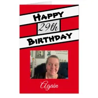 Huge Funny Personalized Photo Happy Birthday Card