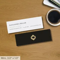 Simple Elegant Luxury Logo Mini Business Card