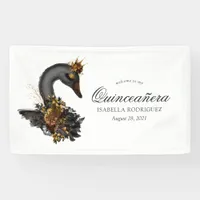 Black Swan Quinceañera Banner