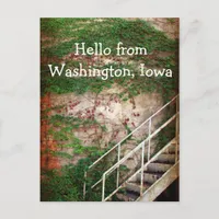 Ivy, Brick, and Stairs Postcard