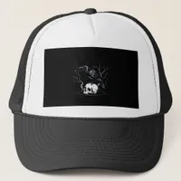 Crow, F-Caw-F Funny Bird Moon Gothic Adult Humor Trucker Hat