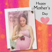 Mom-to-be  Mother's Day Photo Card