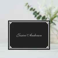 Black and White Greek Key Border Wedding