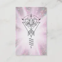 *~* Lotus Sparkle Tribal Healing Rays Reiki Business Card