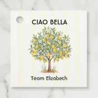 Ciao Bella Amalfi Coast Lemon Tree Bachelorette Favor Tags