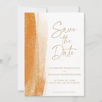 Modern Terracotta Gold Foil Boho Wedding Save The Date