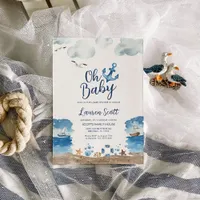  Oh Baby Nautical Baby Shower Invitation