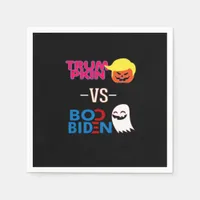 Funny Trumpkin Vs Boo Biden Halloween Design Class Napkins