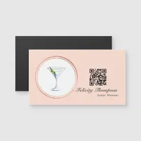 Rose Gold and Blush Pink Event Planner QR Code