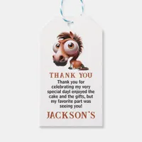 Horse Caricatures 1st Birthday Party  Gift Tags