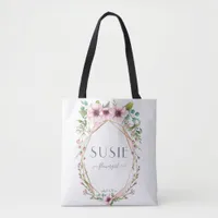Flowergirl Pink Anemone Flowers Tote Bag