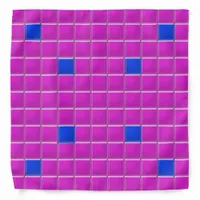 Bandana - Pink and Blue Mosaic