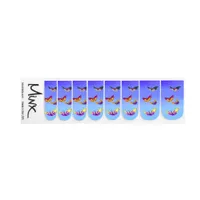 Colorful butterflies flight minx nail art