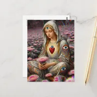  Protection From Evil Sacred Heart Of Mary Postcard