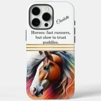 Vibrant maned horse - AI art iPhone 16 Pro Max Case