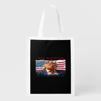 No Kings In America Anti-Trump Creative Design Grocery Bag