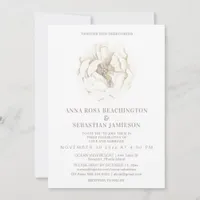 *~* Ethereal Floral ROSE AR8 RSVP Wedding Invitati Invitation