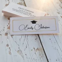 Elegant Chic Gold Graduate and Networking  Calling Card