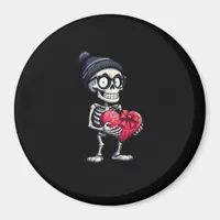 Funny Skeleton Men Women Skeleton Heart Valentines Magnet
