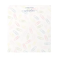 Cute Paperclip Pattern From Teacher Notepad