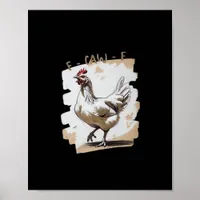 F-Caw-F Vintage Graphic Poster