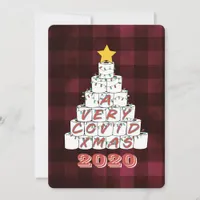 A Very COVID Xmas Funny 2020 Toilet Paper Tree Holiday Card