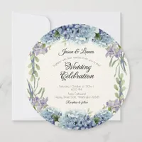 Forget-Me-Not Flowers Watercolor Elegant Invitation