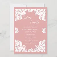 Pink Talavera Cielito Lindo Girl Baby Shower Invitation